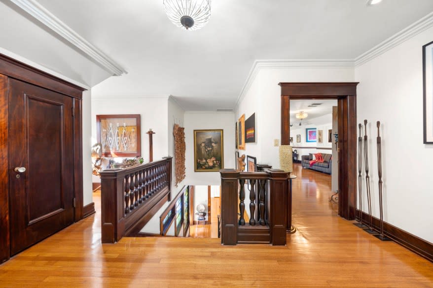 The second floor hallway.