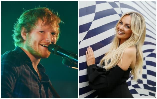 Samantha Jade fangirls over Ed Sheeran's music. Source: Getty