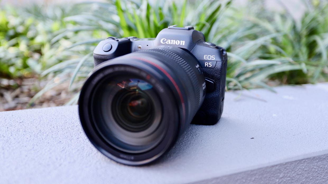  Canon EOS R5 with the RF 24-105mm lens. 