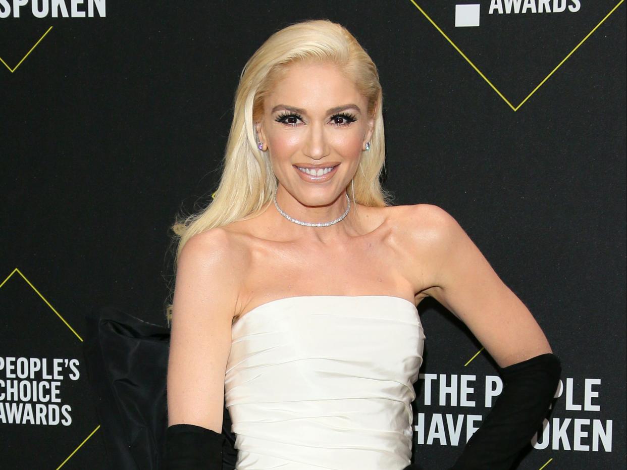 Gwen Stefani replaces ex Gavin Rossdale with Blake Shelton in throwback photo  (AFP via Getty Images)