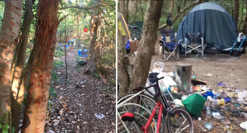 Derelict campsite behind primary school in Tweed Heads in NSW.