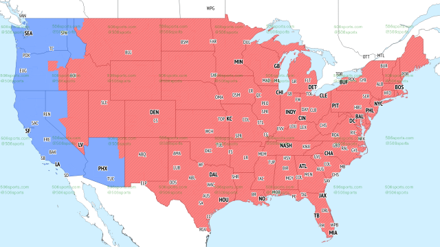 NFL Week 4 TV coverage maps