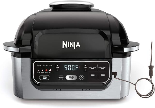 This Ninja Indoor Grill Doubles as an Air Fryer, and It's on Sale