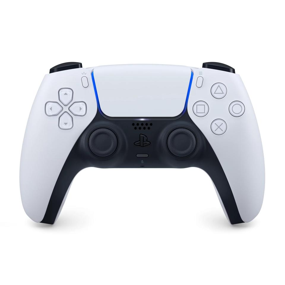Sony PS5 DualSense Wireless Controller against white background.