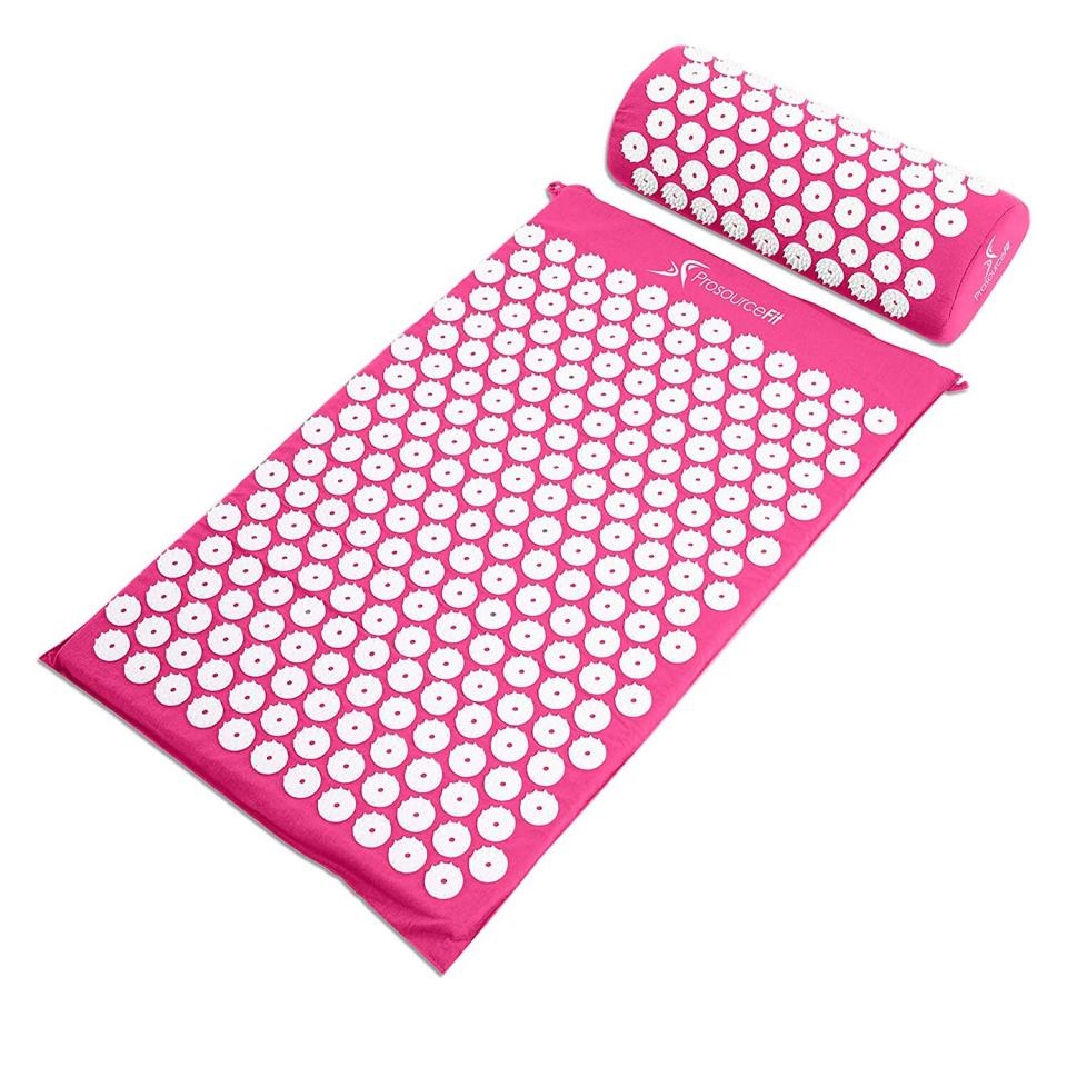 ProsourceFit Acupressure Mat and Pillow Set for Back/Neck Pain Relief and Muscle Relaxation