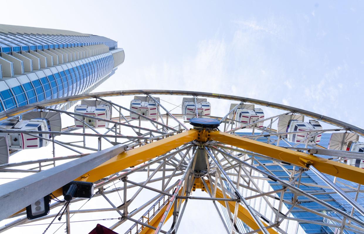 A Ferris wheel, like this one seen in Austin, Texas, is one of the plans under consideration by the city of Fayetteville for a potential amusement park attraction for the city.