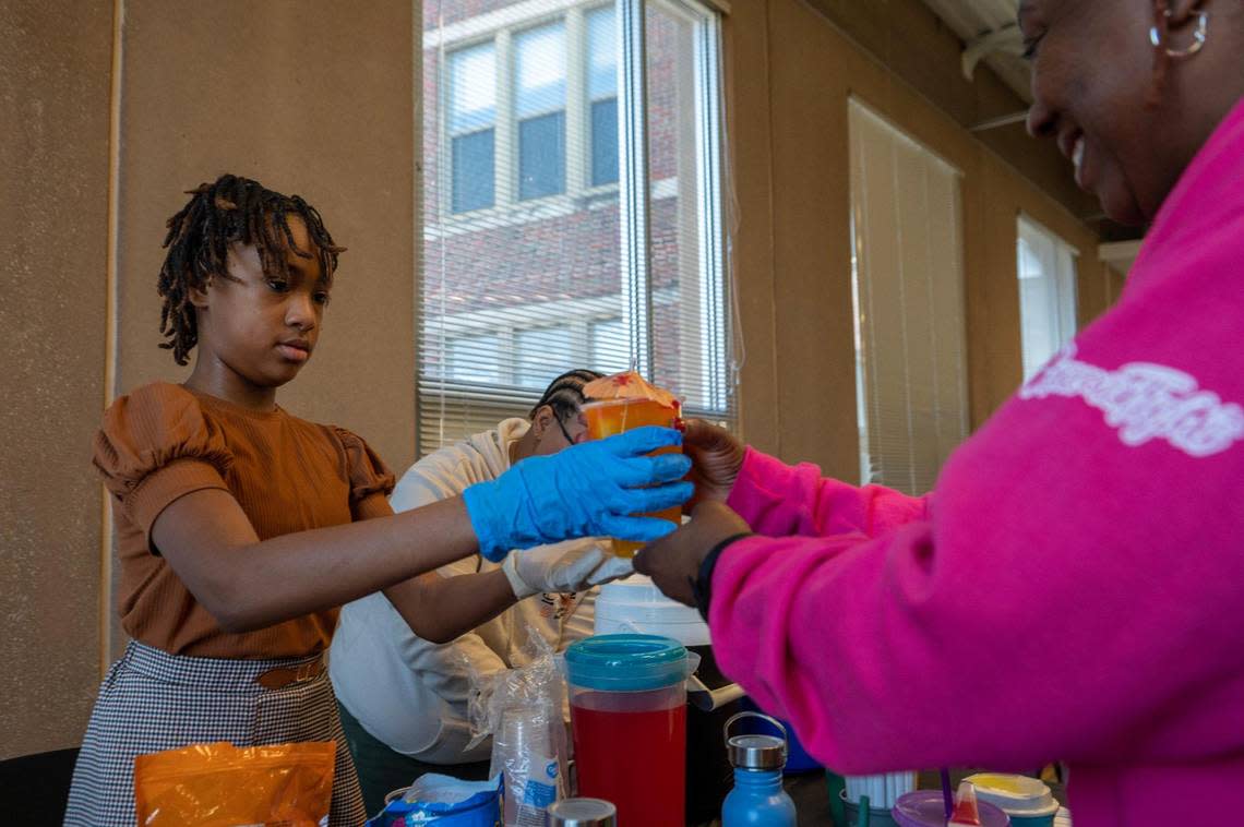 “It is really fun, actually, seeing other young people and being able to interact with my community,” she says Laliah McKinley-Smith, owner of Lai’s Lip Drip.