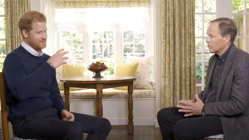 Prince Harry’s interview with Tom Bradby is going out on Sunday night (ITV)