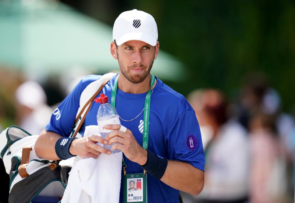 Cameron Norrie ahead of a practice session on day eight of the 2022 Wimbledon (John Walton/PA) (PA Wire)