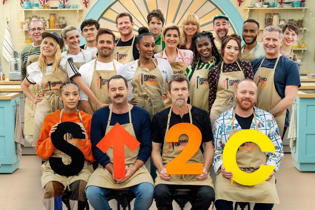 Four new contestants will enter the famous tent for the Great Celebrity Bake Off for SU2C tonight (April 7) including Spice Girl Mel B and This Morning host Dermot O'Leary. <i>(Image: Mark Bourdillon/Channel 4/Love Productions/PA Wire)</i>