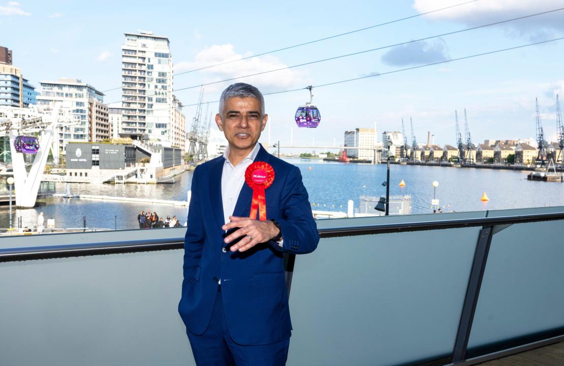 Labour's Sadiq Khan is re-elected as the Mayor of London, at City Hall, London. Picture date: Saturday May 4, 2024.