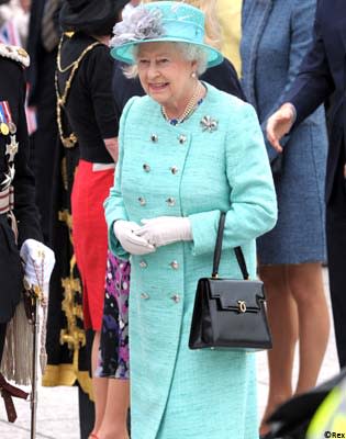 The Queen turns trend setter with her Launer London handbag