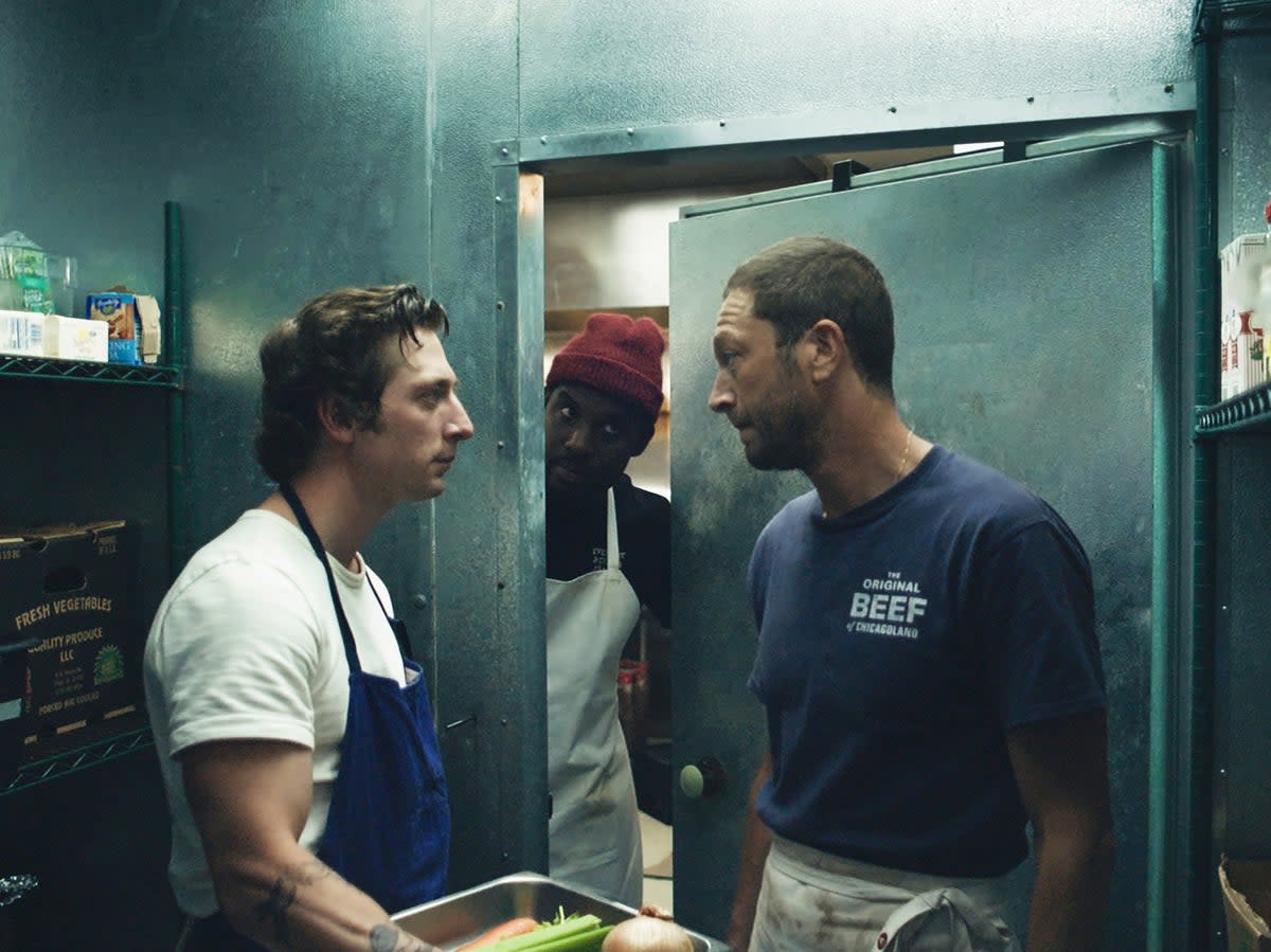 Jeremy Allen White, Lionel Boyce and Ebon Moss-Bachrach in ‘The Bear' (FX)