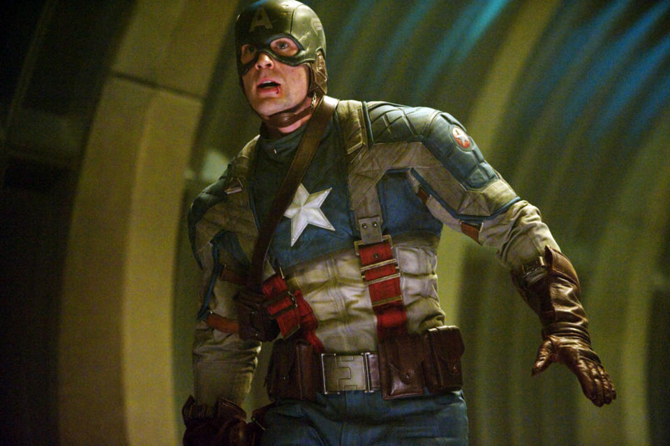 CAPTAIN AMERICA: LE PREMIER AVENGER, Chris Evans, 2011. Ph: Jay Maidment/Marvel Studios–©2011 MVLFLLL