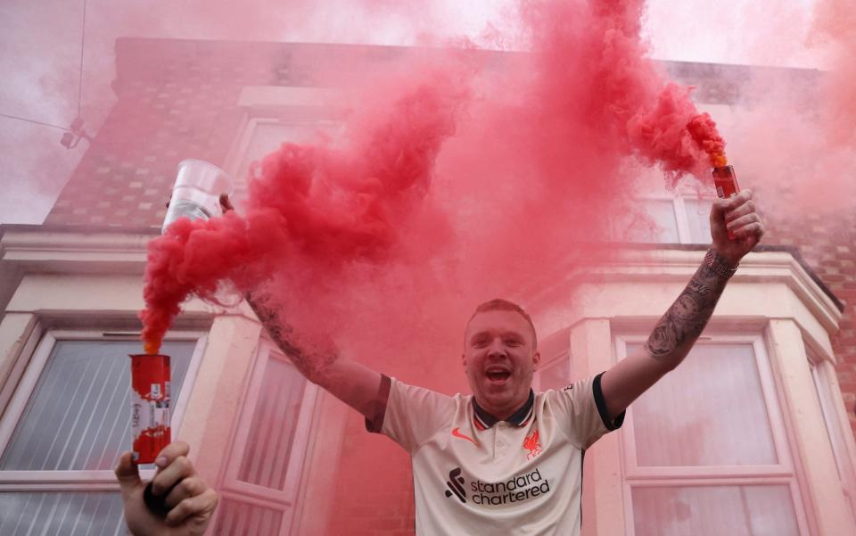 Liverpool flares - REUTERS/Phil Noble