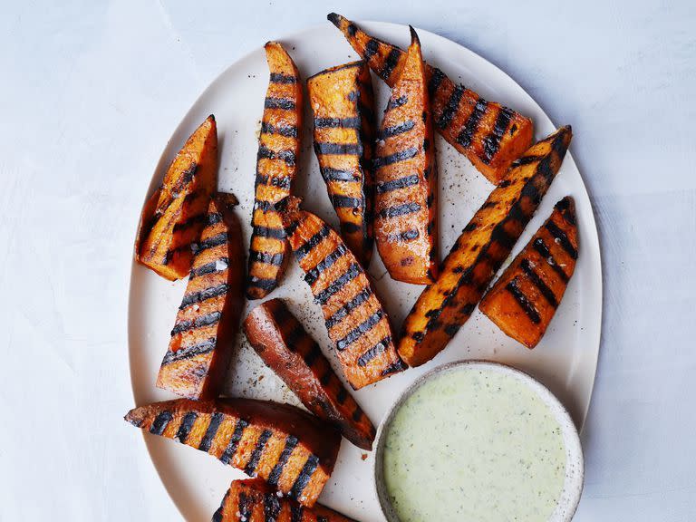 19) Grilled Sweet Potatoes