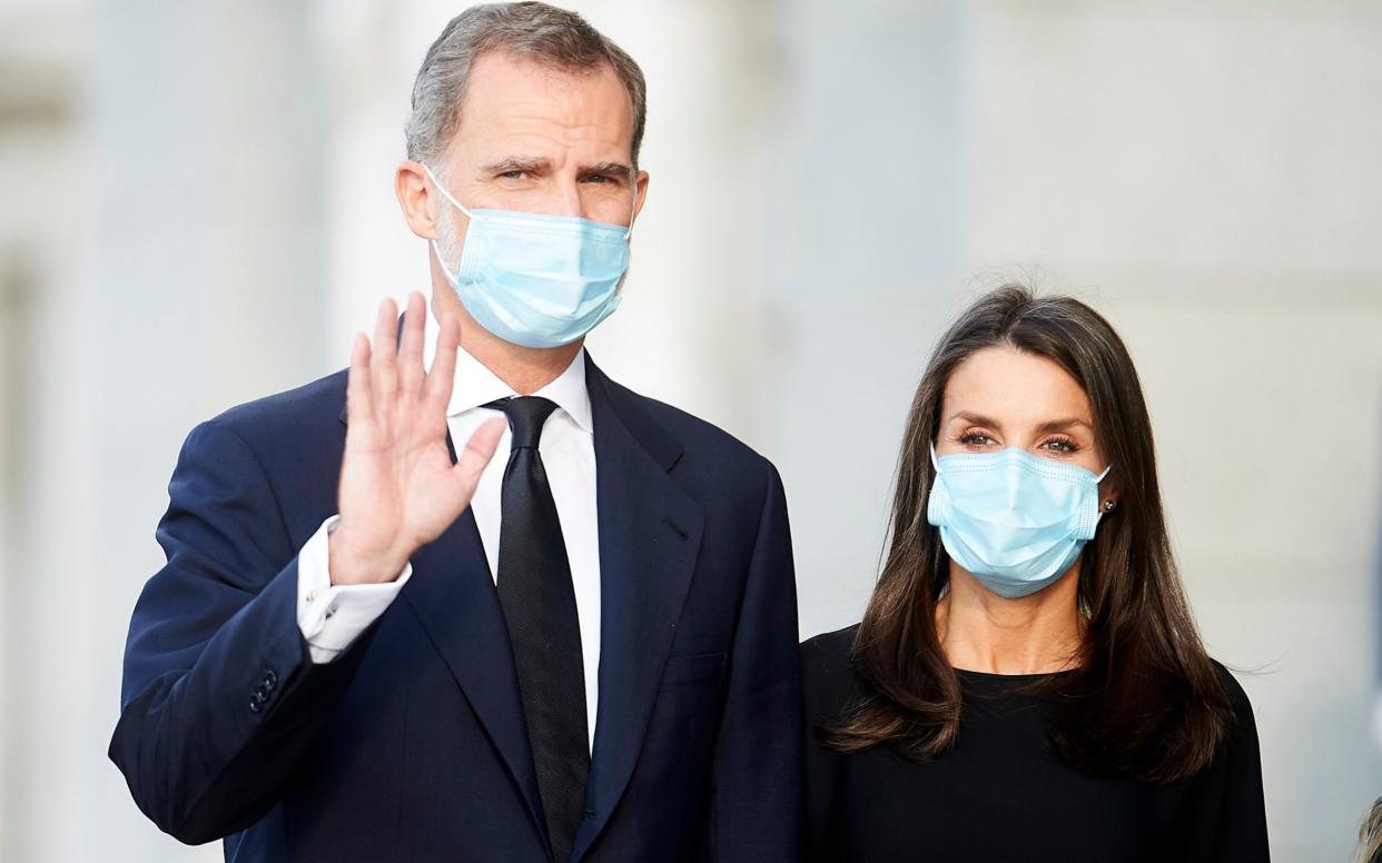 King Felipe VI of Spain and Queen Letizia of Spain arrives at La Almudena Cathedral - Borja B. Hojas/GC Images