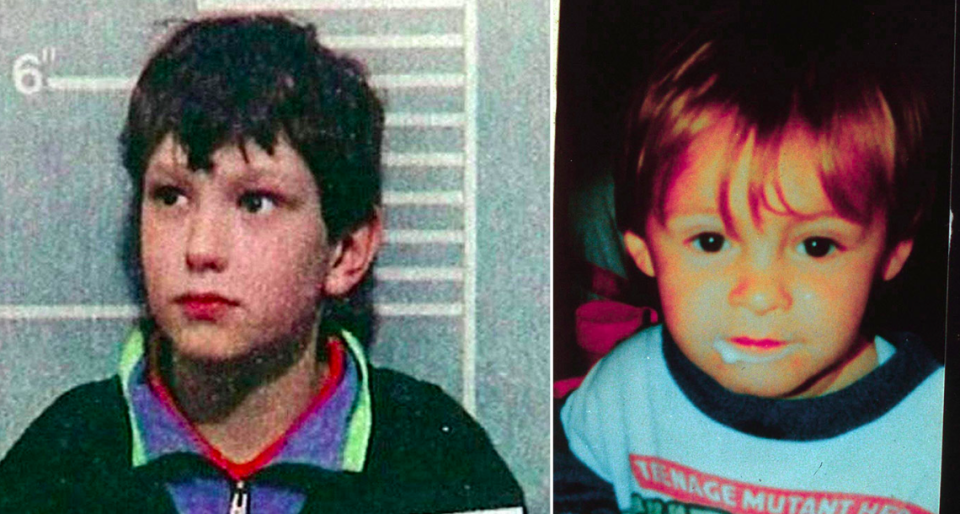 <em>Jon Venables (left), who killed toddler James Bulger, has had his identity revealed online (PA/Rex)</em>