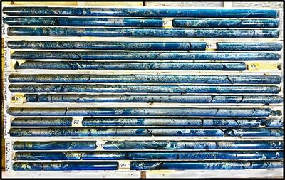 Figure 2. Core from diamond drill hole Wine 24-1A (53.5m-75.0m) – interpreted to be the Main Zone (CNW Group/Nican Ltd.)