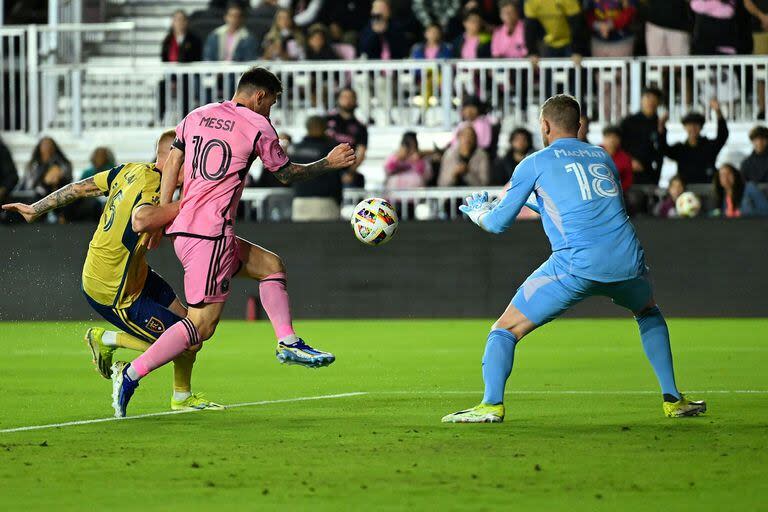 Lionel Messi, en acción