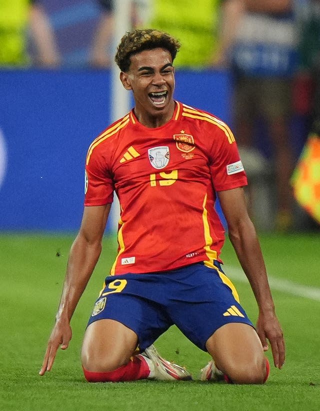 Spain’s Lamine Yamal during the UEFA Euro 2024 semi-final win over France