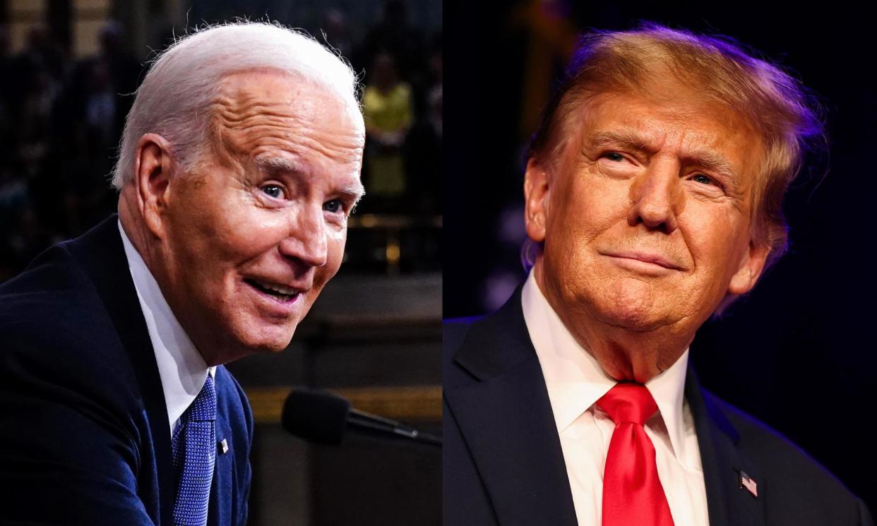 <span>In 2020, Biden beat Trump in Washington state 58 to 39.</span><span>Composite: Getty Images</span>