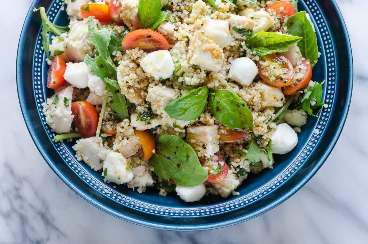 chicken caprese salad without lettuce