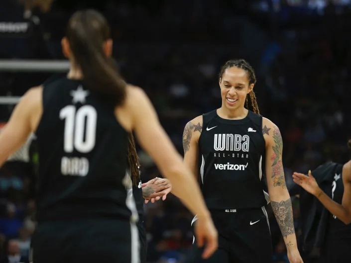 Griner at the 2018 WNBA All-Star Game.