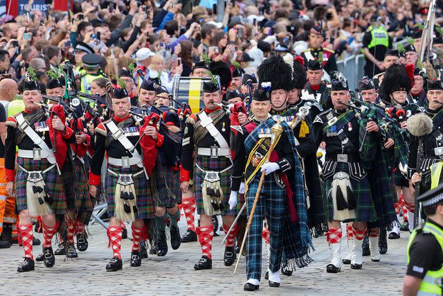 <p>CHRIS JACKSON/POOL/AFP via Getty Images</p> Scotland's coronation celebration on July 5