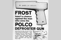 <p>Presumably the Polco defroster gun doubles as a hair drier. Just plug it into your car's cigarette lighter, press go and a continuous supply of hot air is generated. We rather like the idea of this one – maybe it's time to revive the defroster gun?</p>