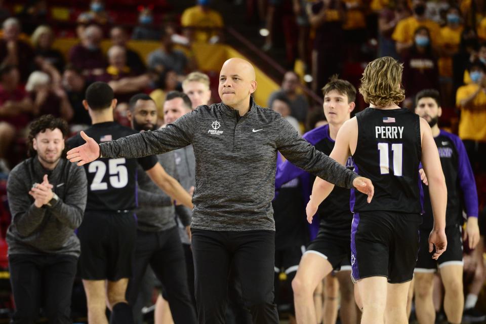 Portland men's basketball coach Shantay Legans was hired by the school in March of 2021.