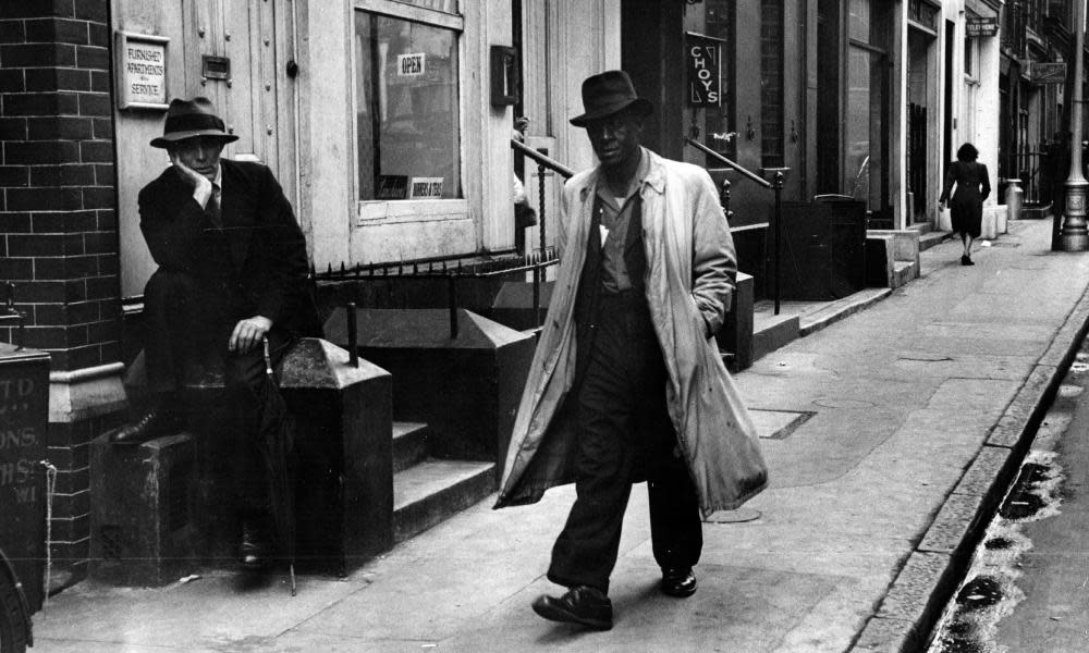 ‘You bounce up a kind of misery and pathos’ … a man walking a London street in 1949.