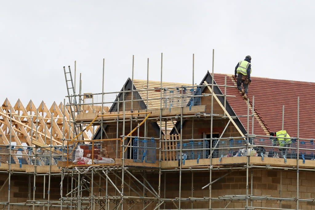 The building industry is encountering increased pressure from inflation hikes on materials  (Gareth Fuller/PA) (PA Archive)