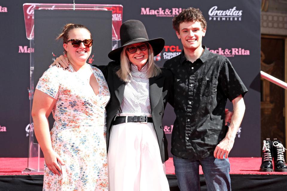 Dexter Keaton, Diane Keaton and Duke Keaton Diane Keaton Hand Imprinting, Los Angeles, California, USA - 11 Aug 2022