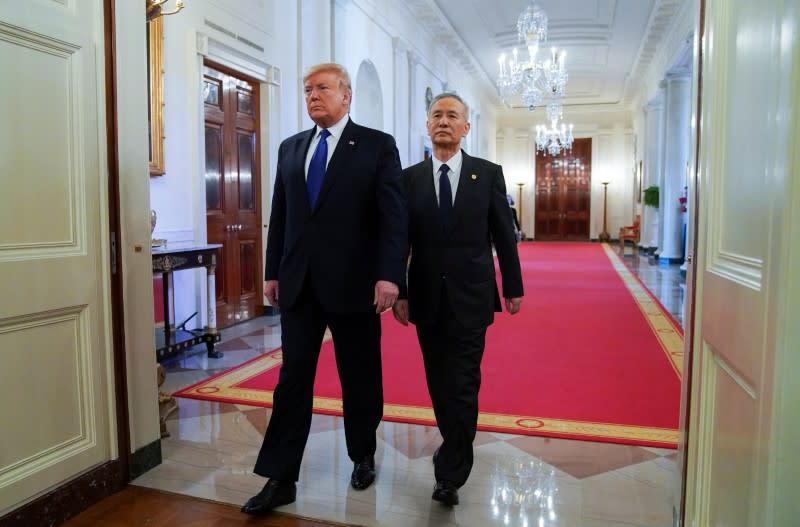 U.S. President Trump hosts U.S.-China trade signing ceremony at the White House in Washington