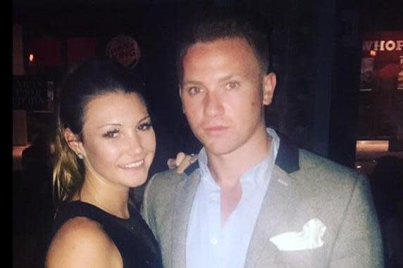 Corrie McKeague, 23, pictured here with girlfriend April Oliver, went missing in September: PA