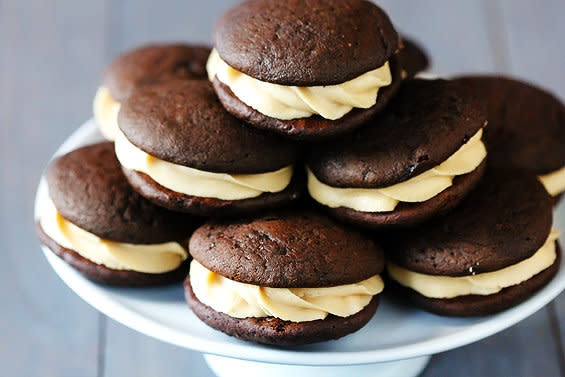 <strong>Get the <a href="http://www.gimmesomeoven.com/chocolate-biscoff-whoopie-pies/" target="_blank">Chocolate Biscoff Whoopie Pies recipe</a> by Gimme Some Oven</strong>