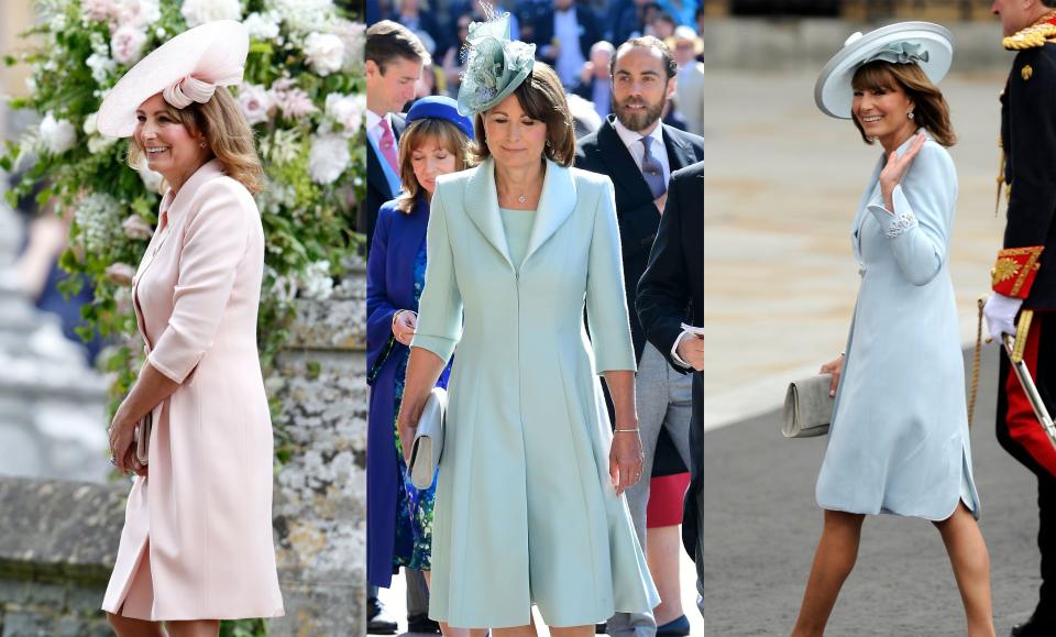 Carole Middleton Looks Lovely in a Floral Dress at Wimbledon