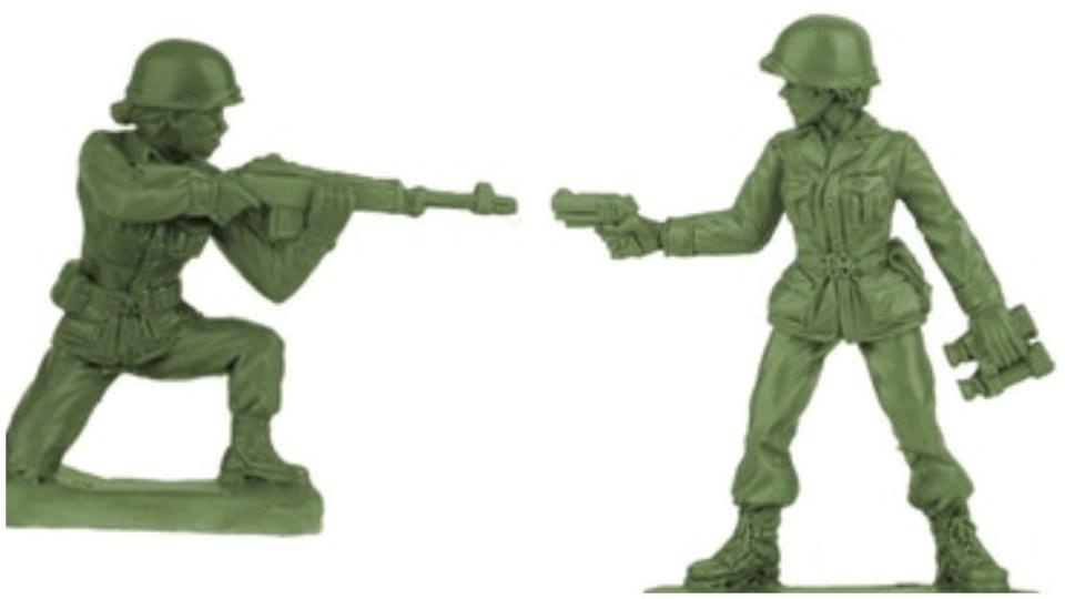 Next holiday season, Plastic Army Women are expected to be available on the BMC Toys website and on Amazon.