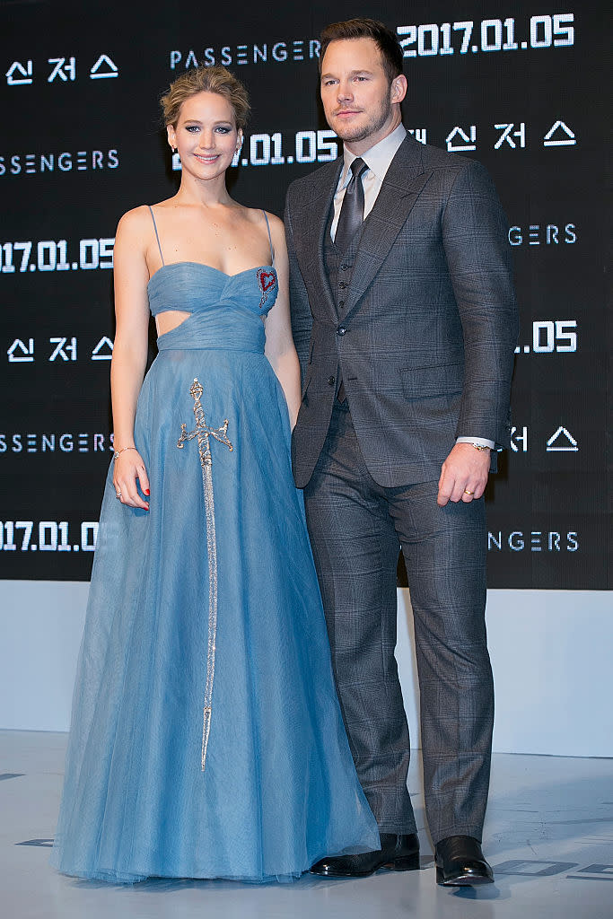 Jennifer Lawrence and Chris Pratt — Seoul