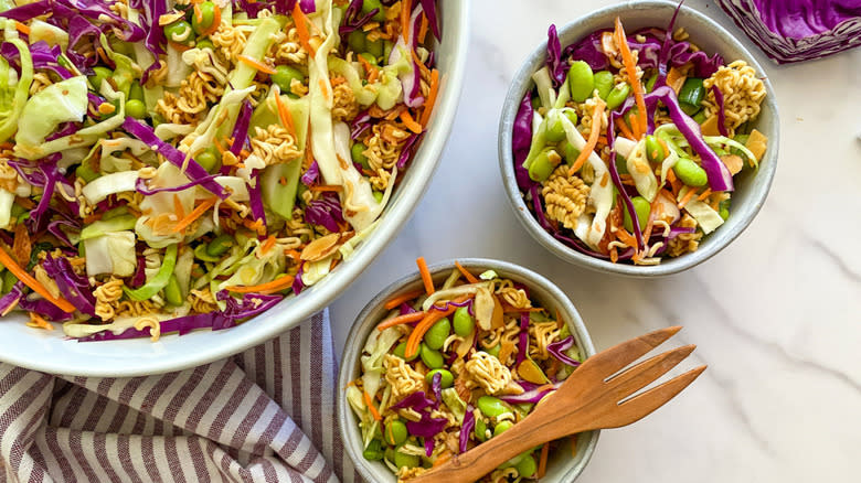 cabbage noodle salad