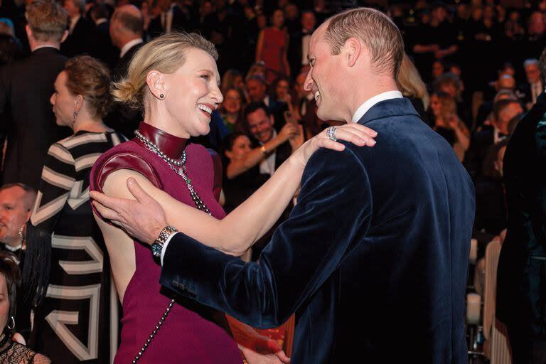 Durante los Bafta, cuando Cate Blanchett le hizo compañía al principe William, tampoco llevaba su anillo de bodas