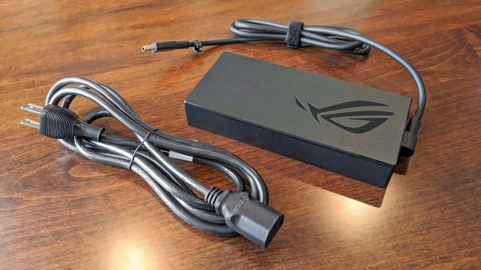 ASUS ROG Zephyrus G16 charging adapter.