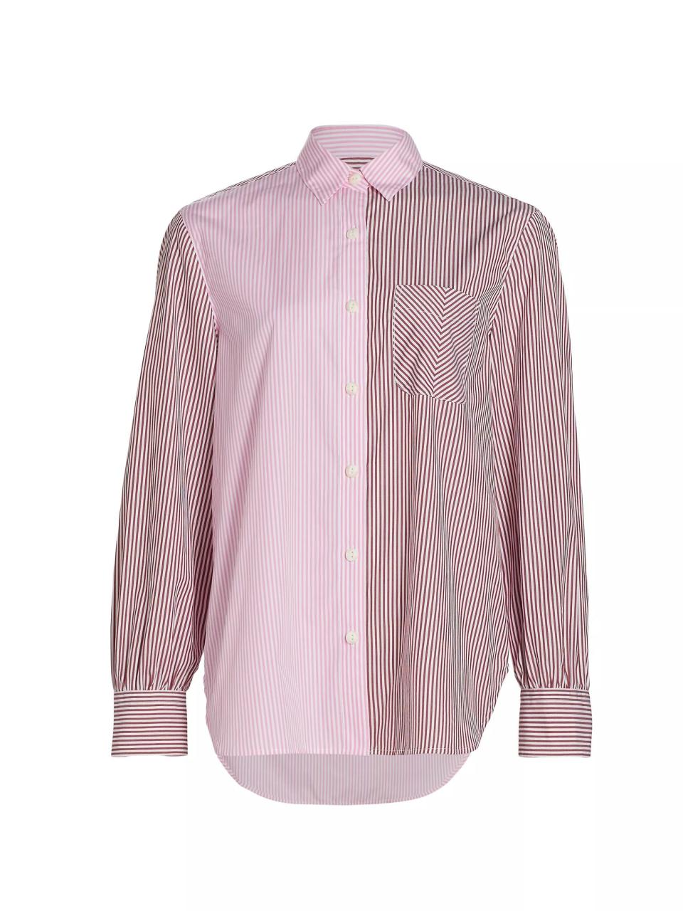 <p><a href="https://go.redirectingat.com?id=74968X1596630&url=https%3A%2F%2Fwww.saksfifthavenue.com%2Fproduct%2Frag-bone-maxine-multi-striped-cotton-shirt-0400019478086.html%3Fdwvar_0400019478086_color%3DPINK%2BMULTI&sref=https%3A%2F%2F" rel="nofollow noopener" target="_blank" data-ylk="slk:Shop Now;elm:context_link;itc:0;sec:content-canvas" class="link ">Shop Now</a></p><p>Maxine Multi-Striped Shirt</p><p>saksfifthavenue.com</p><p>$136.50</p>