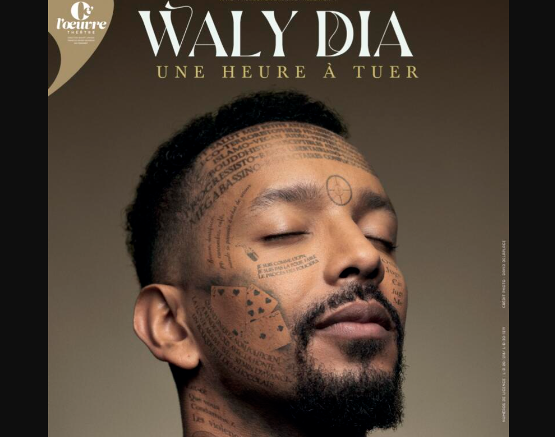 L’affiche proposée par Waly Dia pour la promotion de son nouveau spectacle « Une heure à tuer ». 