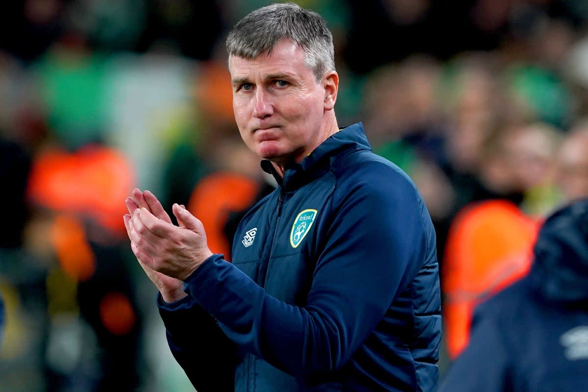 Republic of Ireland manager Stephen Kenny is excited by the prospect of a Euro 2024 qualifier showdown with World Cup runners-up France (Brian Lawless/PA) (PA Wire)