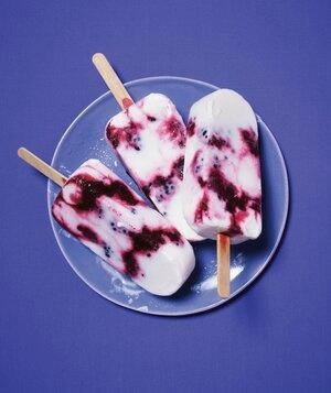 Blackberry Yogurt Pops