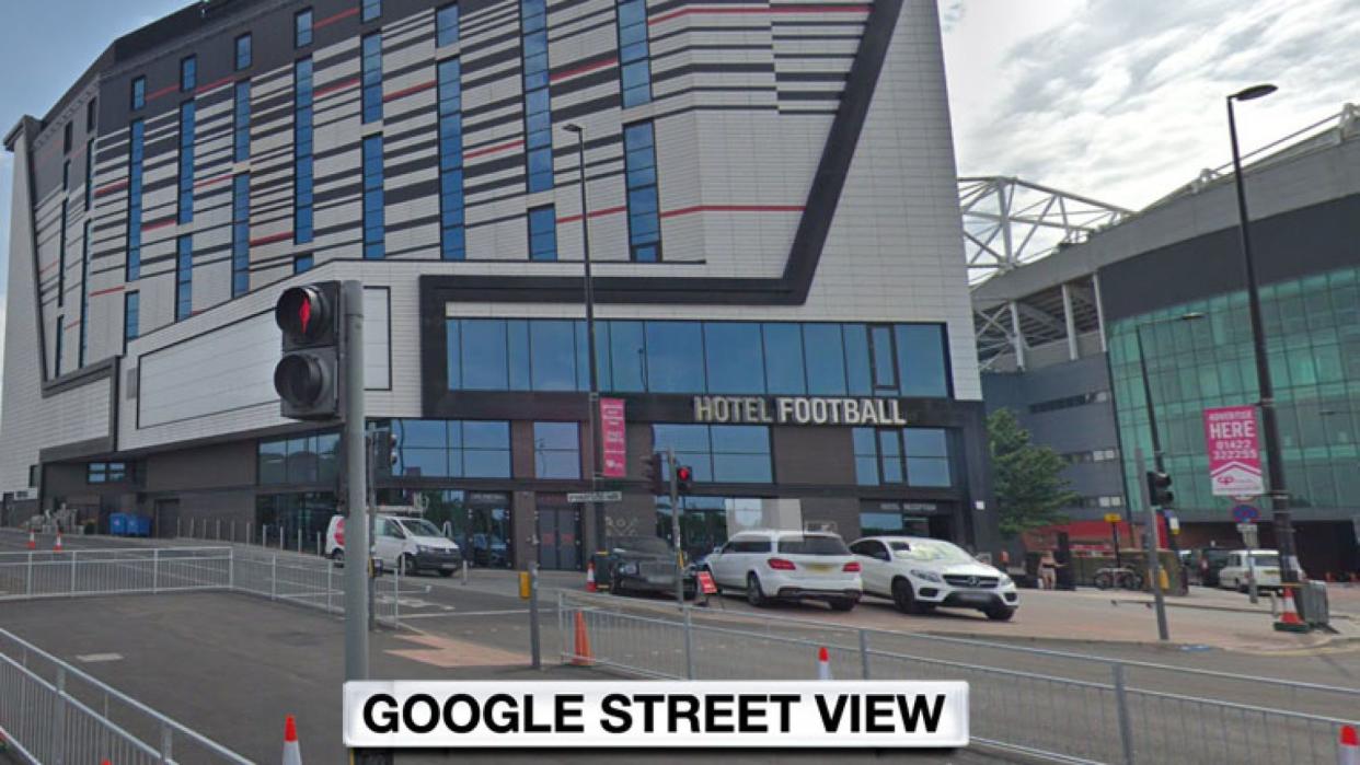 The prom was held at Hotel Football next to Old Trafford in Manchester