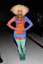 We guess Nicki is a fan of Flattop from "Dick Tracy." That's the only way to explain her triangular head gear at the 'VH1 Divas Salute the Troops' concert.