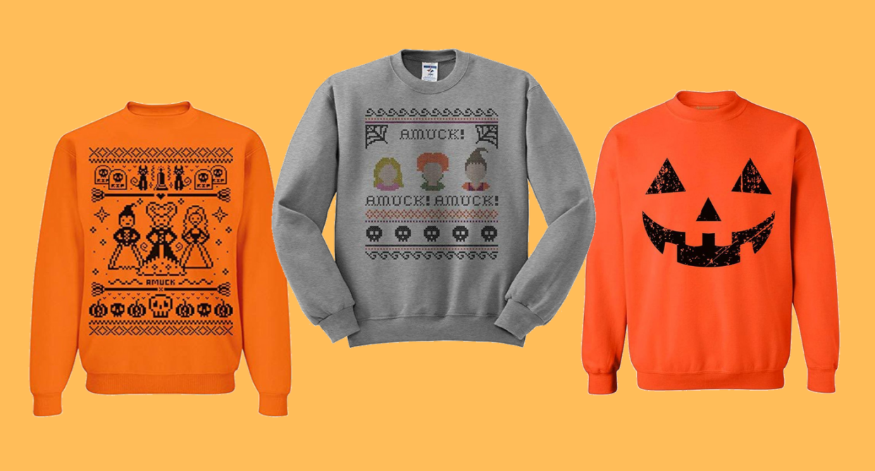 Ugly Halloween Sweaters. 